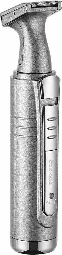 Surker SK212 - Roestvrijstalen Neushaartrimmer, Snor En Baardtrimmer, Oor Trimmer Wenkbrauwtrimmer - 2 Opszetstukken 4 Surker SK212 - Roestvrijstalen Neushaartrimmer, Snor En Baardtrimmer, Oor Trimmer Wenkbrauwtrimmer - 2 Opszetstukken - Afbeelding 2