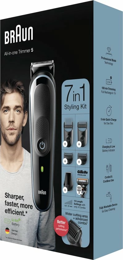 Braun All-in-one MGK5345 Zwart, Blauw 7 Braun All-in-one MGK5345 Zwart, Blauw - Afbeelding 5