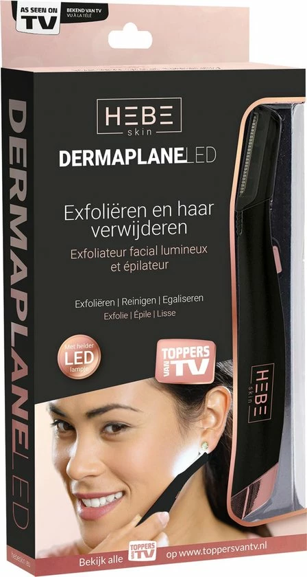 HEBESKIN Dermaplane - Met Heldere LED LAMP - Zwart 3 HEBESKIN Dermaplane - Met Heldere LED LAMP - Zwart