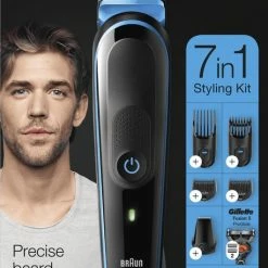 Braun Multigroomingkit MGK3045 Zwart/Blauw ? 7-in-1 Precisietrimmer Voor Baard- En Haarstyling -Philips winkel 458x840 5