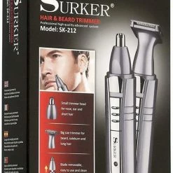 Surker SK212 - Roestvrijstalen Neushaartrimmer, Snor En Baardtrimmer, Oor Trimmer Wenkbrauwtrimmer - 2 Opszetstukken 10 Surker SK212 - Roestvrijstalen Neushaartrimmer, Snor En Baardtrimmer, Oor Trimmer Wenkbrauwtrimmer - 2 Opszetstukken -Philips winkel 465x840 1