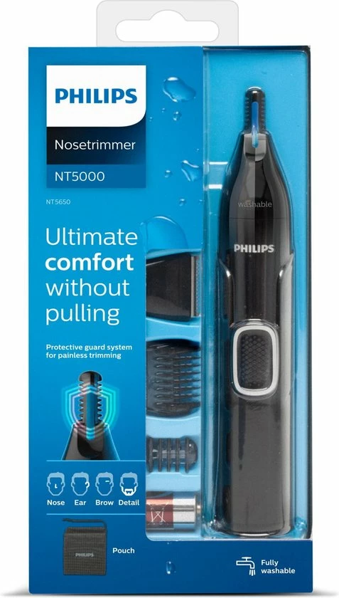 Philips Series 5000 NT5650/16 - Neus-, Oor-, Wenkbrauwen Detailtrimmer 14 Philips Series 5000 NT5650/16 - Neus-, Oor-, Wenkbrauwen Detailtrimmer - Afbeelding 12