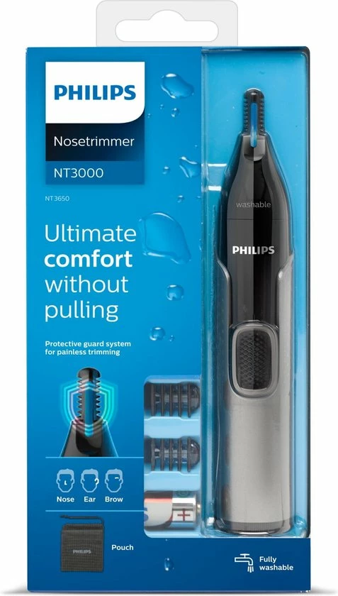 Philips Series 3000 NT3650/16 - Neus-, Oor- En Wenkbrauwtrimmer 14 Philips Series 3000 NT3650/16 - Neus-, Oor- En Wenkbrauwtrimmer - Afbeelding 12