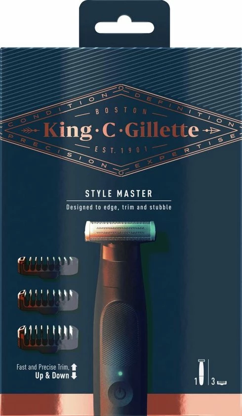 King C. Gillette StyleMaster - Draadloze Trimmer Voor Stoppelbaard - Voor Mannen 18 King C. Gillette StyleMaster - Draadloze Trimmer Voor Stoppelbaard - Voor Mannen - Afbeelding 16