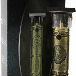 RESUXI Luxe Professionele Goude Trimmerset Inclusief Kapmantel - Trimmer Voor Mannen - Baardtrimmer - Scheerapparaat - 1500mAh - Inclusief Opzetstukken 1mm - 2mm - 3mm -Philips winkel 490x840 7