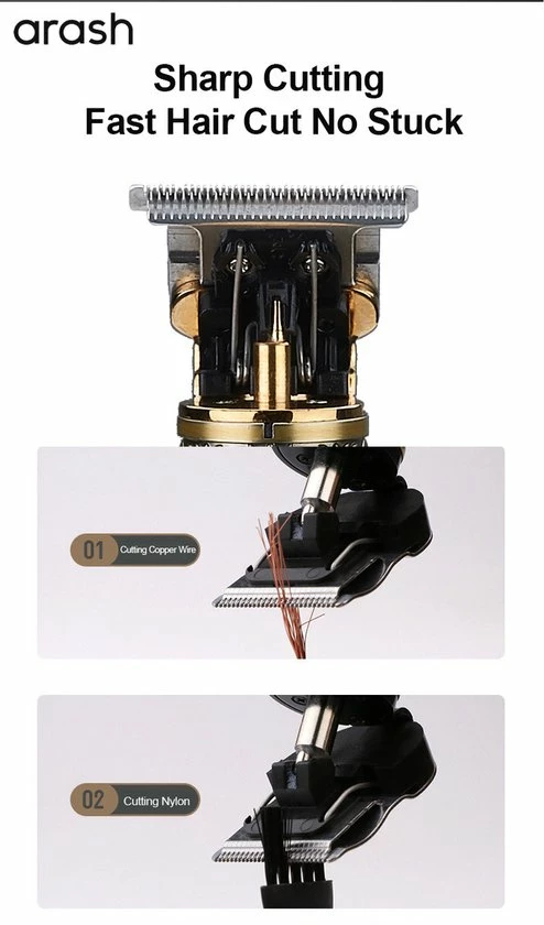 Arash? Tondeuse Mannen - 2022 Nieuwste Model - Draadloze Haartrimmer - Geschikt Voor Hoofdhaar/Baardhaar - Trimmer Draadloos - Scheerapparaat - Goud - Inclusief Oplaadblok En 4 Opzetstukjes 5 Arash? Tondeuse Mannen - 2022 Nieuwste Model - Draadloze Haartrimmer - Geschikt Voor Hoofdhaar/Baardhaar - Trimmer Draadloos - Scheerapparaat - Goud - Inclusief Oplaadblok En 4 Opzetstukjes - Afbeelding 3