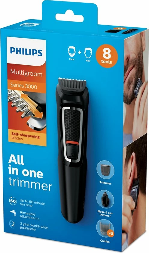 Philips Multigroom Series 3000 MG3730/15 - Trimmerset 13 Philips Multigroom Series 3000 MG3730/15 - Trimmerset - Afbeelding 11