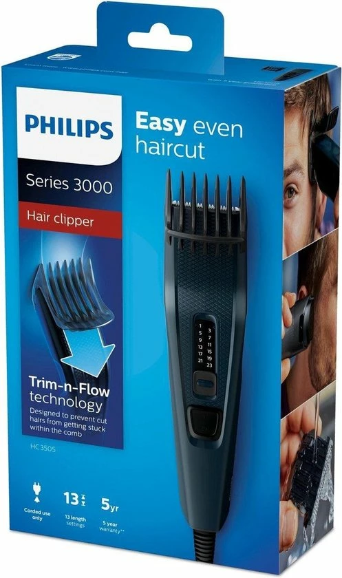 Philips HAIRCLIPPER Series 3000 Tondeuse Met Roestvrijstalen Mesjes HC3505/15 8 Philips HAIRCLIPPER Series 3000 Tondeuse Met Roestvrijstalen Mesjes HC3505/15 - Afbeelding 6