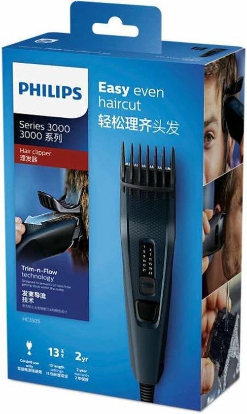 Philips HAIRCLIPPER Series 3000 Tondeuse Met Roestvrijstalen Mesjes HC3505/15 9 Philips HAIRCLIPPER Series 3000 Tondeuse Met Roestvrijstalen Mesjes HC3505/15 - Afbeelding 7