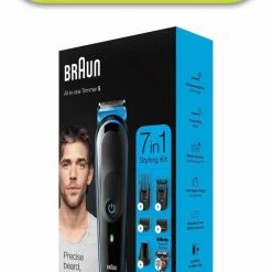 Braun MGK5245 7-in-1 Trimmer Baardtrimmer Voor Mannen - Gezichts- En Haartrimmer - Zwart/Blauw -Philips winkel 529x840