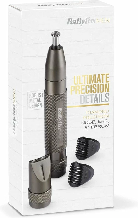 BaBylissMEN Diamond Precision Precisietrimmer E110E - Diamanttechnologie - 2 Wenkbrauwkammen 8 BaBylissMEN Diamond Precision Precisietrimmer E110E - Diamanttechnologie - 2 Wenkbrauwkammen - Afbeelding 6