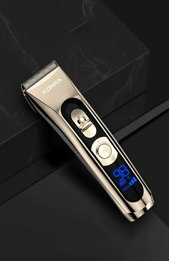 KONKA Tondeuse Mannen - Trimmer - Bodygroomer - Scheerapparaat - Haartrimmer - Oplaadbaar - Hoofdhaar - Baardhaar - Hair Clipper - Goud 5 KONKA Tondeuse Mannen - Trimmer - Bodygroomer - Scheerapparaat - Haartrimmer - Oplaadbaar - Hoofdhaar - Baardhaar - Hair Clipper - Goud - Afbeelding 3