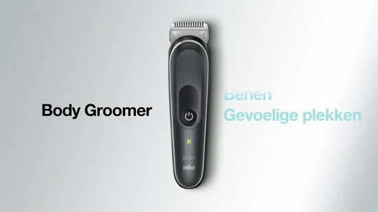 Braun Body Groomer 3 BG3350 - Tondeuse Pour Le Corps - Avec Sabot Pour Zones Sensibles - Noir/Gris 4 Braun Body Groomer 3 BG3350 - Tondeuse Pour Le Corps - Avec Sabot Pour Zones Sensibles - Noir/Gris - Afbeelding 2