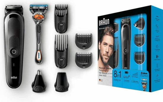 BRAUN MGK5060 Multi Grooming Kit - 8-in-1 Trimmer 6 BRAUN MGK5060 Multi Grooming Kit - 8-in-1 Trimmer - Afbeelding 4