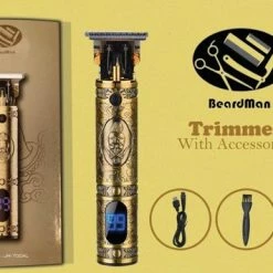 Merkloos Luxe Tondeuse Met Display - Professionele Trimmer - Groomer - Scheerapparaat - Baardtrimmer - Draadloos - USB Opladen - Inclusief 3 Opzetkammen – Goud 20 Merkloos Luxe Tondeuse Met Display - Professionele Trimmer - Groomer - Scheerapparaat - Baardtrimmer - Draadloos - USB Opladen - Inclusief 3 Opzetkammen – Goud -Philips winkel 550x355 3
