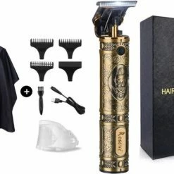 RESUXI Luxe - Professionele Trimmerset - Trimmer Voor Mannen - Baardtrimmer - Scheerapparaat - 1500mAh - Goud - Opzetstukken 1mm - 2mm - 3mm