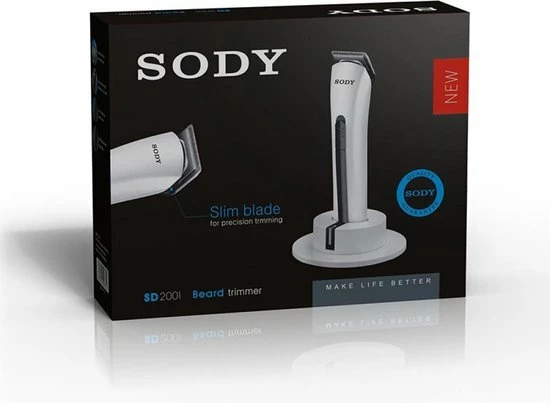 Trimmer - Baardtrimmer - Scheerapparaat - SODY- Slim Blade - Oplaadbaar 6 Trimmer - Baardtrimmer - Scheerapparaat - SODY- Slim Blade - Oplaadbaar - Afbeelding 4