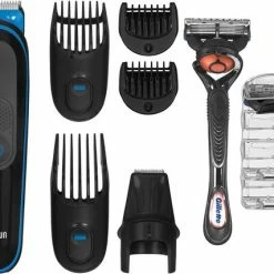 Braun MGK5245 7-in-1 Trimmer Baardtrimmer Voor Mannen - Gezichts- En Haartrimmer - Zwart/Blauw -Philips winkel 550x427