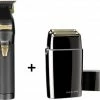 BaBylissPRO BaByliss Pro Skeleton Trimmer Black & Gold + Babyliss Pro FoilFX02 Shaver Black -Philips winkel 550x471 1