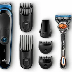 Braun Multigroomingkit MGK3045 Zwart/Blauw ? 7-in-1 Precisietrimmer Voor Baard- En Haarstyling -Philips winkel 550x487