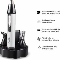 FlinQ Oplaadbare Multi Trimmer - Neus, Oor, Wenkbrauwtrimmer - Oplaadbaar - Baard Trimmer -Philips winkel 550x493