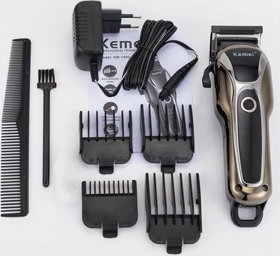 KM Tondeuse -Draadloze -professionele Heren -contouren-haren GRATIS Oor En Neus TRIMMER 7 KM Tondeuse -Draadloze -professionele Heren -contouren-haren GRATIS Oor En Neus TRIMMER - Afbeelding 5