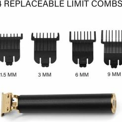 Shoppen Voor Iedereen SVI- 5 In 1 Trimmer - Scheerapparaat-Draadloze Haartrimmer - Geschikt Voor Hoofdhaar/Baardhaar - Trimmer Draadloos - Haarclipper - Scheerapparaat - Zwart- Goud - 4 Opzetstukken- Cadeau- Vaderdag -Philips winkel 550x507 4
