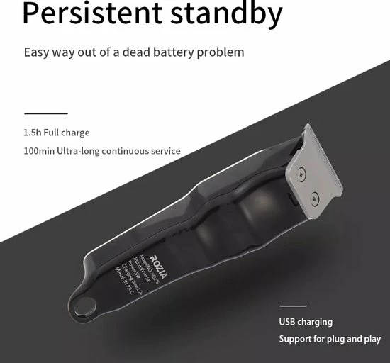 Rozia HQ276 T-blade Trimmer | Draadloos Met Charger 8 Rozia HQ276 T-blade Trimmer | Draadloos Met Charger - Afbeelding 6