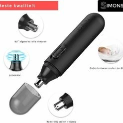 Simons Neustrimmer - Neustrimmer Mannen - Oor Trimmer - Draadloos - Zwart - Plus 1 Batterij 11 Simons Neustrimmer - Neustrimmer Mannen - Oor Trimmer - Draadloos - Zwart - Plus 1 Batterij -Philips winkel 550x519 1