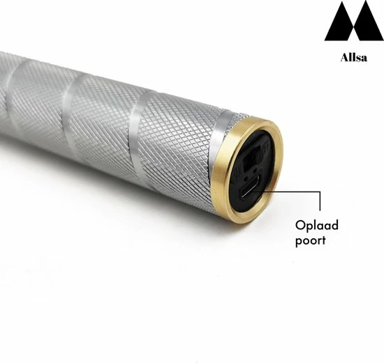 Allsa Tondeuse - Tondeuse - Tondeuse Mannen - Trimmer - Baardtrimmer Mannen - Draadloos - USB Oplaadbaar - Zilver 4 Allsa Tondeuse - Tondeuse - Tondeuse Mannen - Trimmer - Baardtrimmer Mannen - Draadloos - USB Oplaadbaar - Zilver - Afbeelding 2