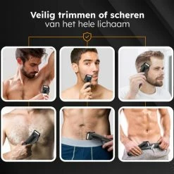 WVE Goods WVE 5-1 Bodygroomer Voor Mannen - Trimmer Voor Lichaam - Shaver Met 1 Opzetkam - Scheerapparaat - Tondeuse - Zwart -Philips winkel 550x523 14