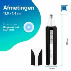 ECG Neustrimmer - Neustrimmer Mannen - Extra Trimmer Opzetstuk - Zwart/Wit -Philips winkel 550x523 23