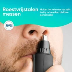 ECG Neustrimmer - Neustrimmer Mannen - Extra Trimmer Opzetstuk - Zwart/Wit -Philips winkel 550x523 27