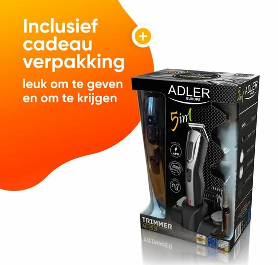 Adler Tondeuse - Trimmer 5 In 1 - Tondeuse Mannen - 5 Opzetkammen - Trimmer Set 8 Adler Tondeuse - Trimmer 5 In 1 - Tondeuse Mannen - 5 Opzetkammen - Trimmer Set - Afbeelding 6