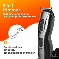 Adler Tondeuse - Trimmer 5 In 1 - Tondeuse Mannen - 5 Opzetkammen - Trimmer Set 19 Adler Tondeuse - Trimmer 5 In 1 - Tondeuse Mannen - 5 Opzetkammen - Trimmer Set -Philips winkel 550x523 9
