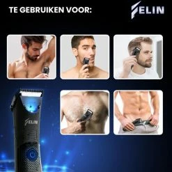 Felin Bodygroomer Mannen - Trimmer - Bodytrimmer - Scheerapparaat - Waterdicht - Draadloos & Oplaadbaar - Geschikt Voor Hele Lichaam - Black Friday -Philips winkel 550x527 5