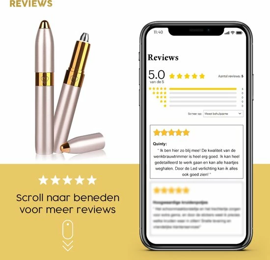 Gluxury Originele Wenkbrauw Trimmer + Borstel Set ? Best Getest En Extra Veilig - Wenkbrauw Epilator ? USB Oplaadbaar ? Precisietrimmer ? Epileerapparaat 10 Gluxury Originele Wenkbrauw Trimmer + Borstel Set ? Best Getest En Extra Veilig - Wenkbrauw Epilator ? USB Oplaadbaar ? Precisietrimmer ? Epileerapparaat - Afbeelding 8
