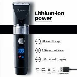 HATTEKER RFC-690 - Tondeuse Mannen- Haartrimmer - Baardtrimmer - Led Display - Zwart 11 HATTEKER RFC-690 - Tondeuse Mannen- Haartrimmer - Baardtrimmer - Led Display - Zwart -Philips winkel 550x529 17