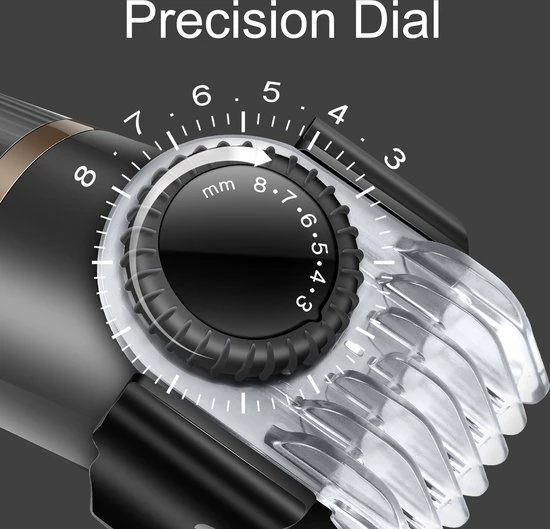 HATTEKER RFC-690 3-in-1 Professionele Trimmersets - Tondeuse - Haartrimmer - Baardtrimmer - 100% Waterdicht - Zwart 10 HATTEKER RFC-690 3-in-1 Professionele Trimmersets - Tondeuse - Haartrimmer - Baardtrimmer - 100% Waterdicht - Zwart - Afbeelding 8