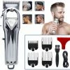 Himaly - Professionele Tondeuse Set - USB Oplaadbare Elektrische Tondeuses - Baard Draadloze Haartrimmer - Tondeuse Mannen - Body Hair Trimmer (voor DIY Thuis Kappers - Zilver) -Philips winkel 550x531 9