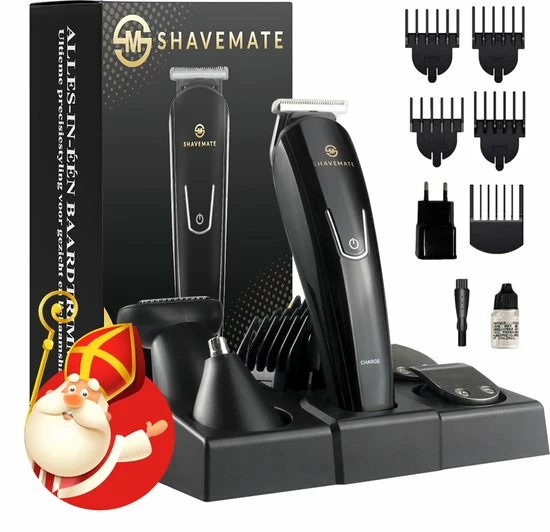 ShaveMate 5-in-1 Baard Trimmer - Tondeuse Voor Mannen - Hair Clipper Set - Draadloos - Waterproof 3 ShaveMate 5-in-1 Baard Trimmer - Tondeuse Voor Mannen - Hair Clipper Set - Draadloos - Waterproof