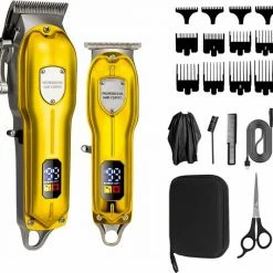 Good Experience Professionele Draadloze Tondeuse Incl. Reistas - Trimmer - Tondeuses - Scheerapparaat Mannen - Hoofdhaar - Haartrimmer - Baard - Trimmerset - Hair Clipper - Tondeuse Cheveux - Hair - Toilettas Heren