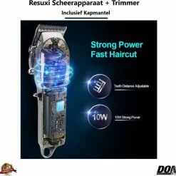 RESUXI Luxe Goude - 3 In 1 Set - Tondeuse + Haar Trimmer - Inclusief Kapmantel - Scheerapparaat + Hair Clipper - Mannen - Haartrimmer - Baard - Hoofdhaar - Snel Opladen - Draadloos - Trimmerset - Opzetstukken : 0,5mm, 1,5mm, 3mm, 6mm, 9mm, 12mm 21 RESUXI Luxe Goude - 3 In 1 Set - Tondeuse + Haar Trimmer - Inclusief Kapmantel - Scheerapparaat + Hair Clipper - Mannen - Haartrimmer - Baard - Hoofdhaar - Snel Opladen - Draadloos - Trimmerset - Opzetstukken : 0,5mm, 1,5mm, 3mm, 6mm, 9mm, 12mm -Philips winkel 550x534 9