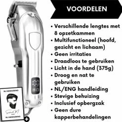 Sansbeauté Professionele Draadloze Tondeuse - Tondeuse Mannen Hoofdhaar - Cheveux Haar - Haartrimmer - Kapper Haar Machine - Haartondeuse - Hair Clipper - Kapper Trimmer - Kappersset - Black Friday 2022 34 Sansbeauté Professionele Draadloze Tondeuse - Tondeuse Mannen Hoofdhaar - Cheveux Haar - Haartrimmer - Kapper Haar Machine - Haartondeuse - Hair Clipper - Kapper Trimmer - Kappersset - Black Friday 2022 -Philips winkel 550x536 1