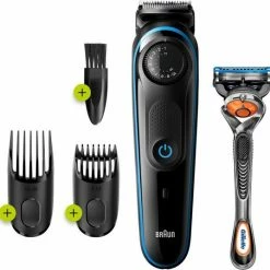 Braun BT3240 Baard-Haartrimmer Zwart/Blauw