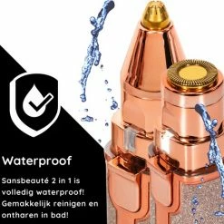 Sansbeaut? Wenkbrauw Trimmer - Gezichtsontharing Dames - Gezichtshaar Verwijderen Vrouw - Safety Razor - Ladyshave - Flawless Gezichts Ontharing - Wenkbrauw Scheermesje -Philips winkel 550x537 5