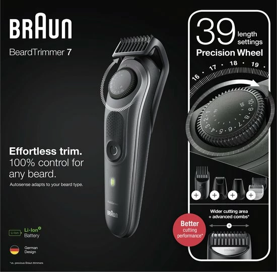 Braun Baardtrimmer En Haartrimmer 7 - BT7350 5 Braun Baardtrimmer En Haartrimmer 7 - BT7350 - Afbeelding 3
