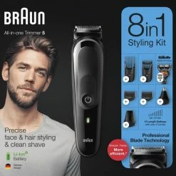 Braun MGK5260 8-in-1 Trimmer, Baardtrimmer Voor Mannen - Gezichts- En Haartrimmer - Zwart/Grijs 23 Braun MGK5260 8-in-1 Trimmer, Baardtrimmer Voor Mannen - Gezichts- En Haartrimmer - Zwart/Grijs -Philips winkel 550x539 22