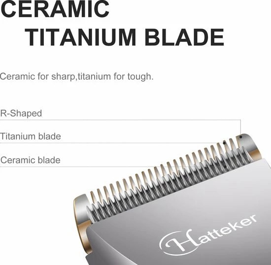 HATTEKER RFC-690 3-in-1 Professionele Trimmersets - Tondeuse - Haartrimmer - Baardtrimmer - 100% Waterdicht - Zwart 8 HATTEKER RFC-690 3-in-1 Professionele Trimmersets - Tondeuse - Haartrimmer - Baardtrimmer - 100% Waterdicht - Zwart - Afbeelding 6