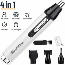 Merkloos Neushaartrimmer Oplaadbaar Elektrische Neushaarschaar Oorhaartrimmer Mannen Vrouwen Neushaar Verwijderen Nose Hair Trimmer